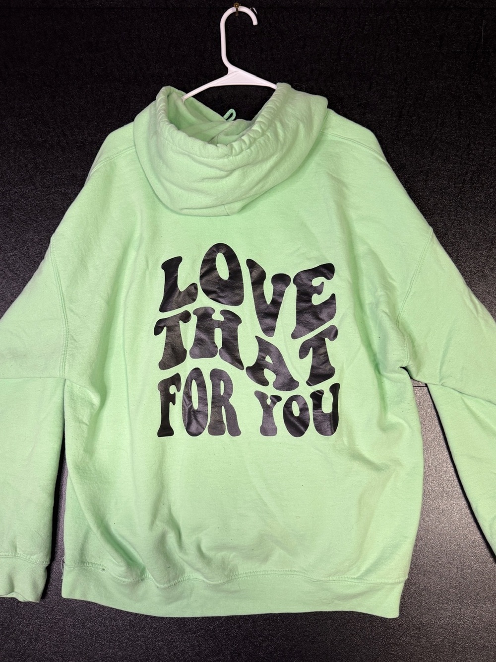 Graphic Hoodie Sweatshirt - 'LOVE THAT FOR YOU' SZ XL (fit like L)